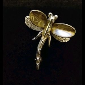 925 Sterling Silver Dragonfly Pin